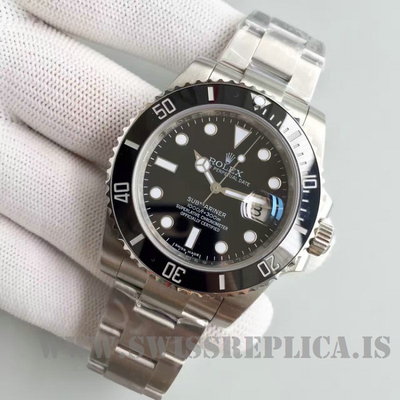Rolex Submariner Bamford 40mm Men's Black Dial Stainless Steel - Noob  Replica Watches