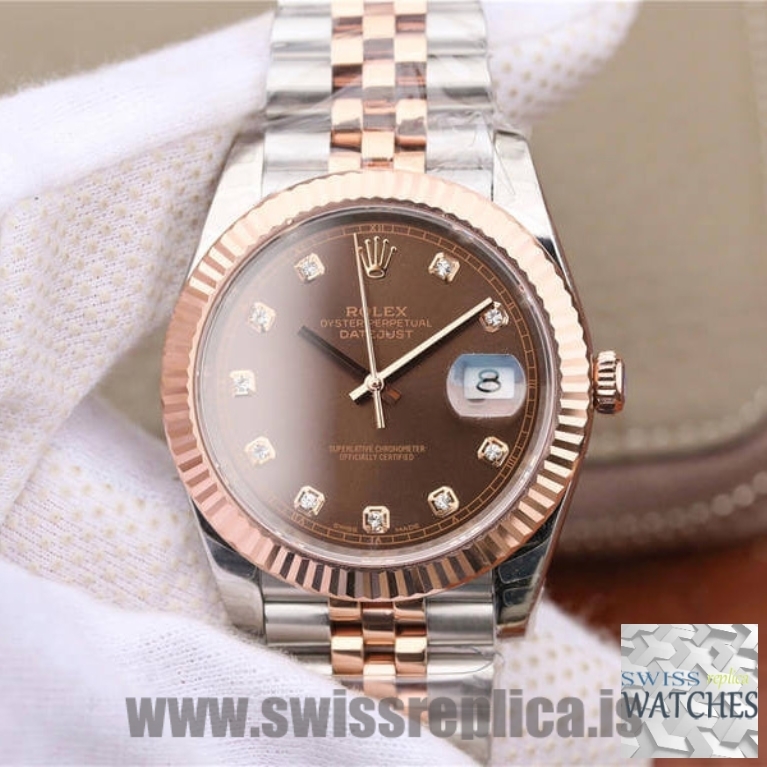 Rolex Datejust 41 watch: Oystersteel and Everose gold - m126331-0004