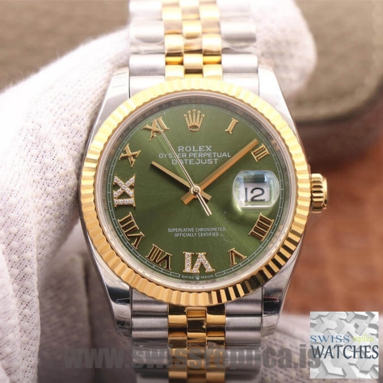 Order Rolex Submariner Dual Tone Green Dial High Quality Swiss